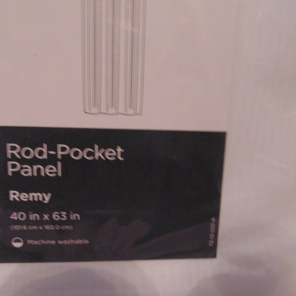 QTY 4-Room Essentials Sheer Curtain Remy Rod Pocket Panels 40x63 - Picture 2 of 4